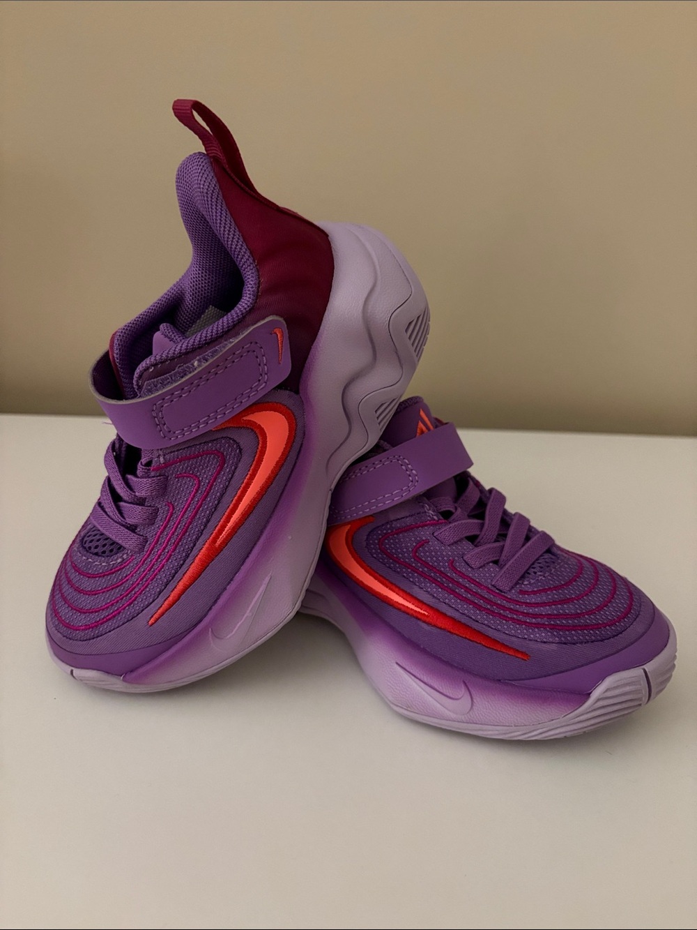Nike Kids Purple & Orange Athletic Sneakers